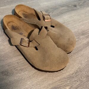 Birkenstock Tan Suede Loafers